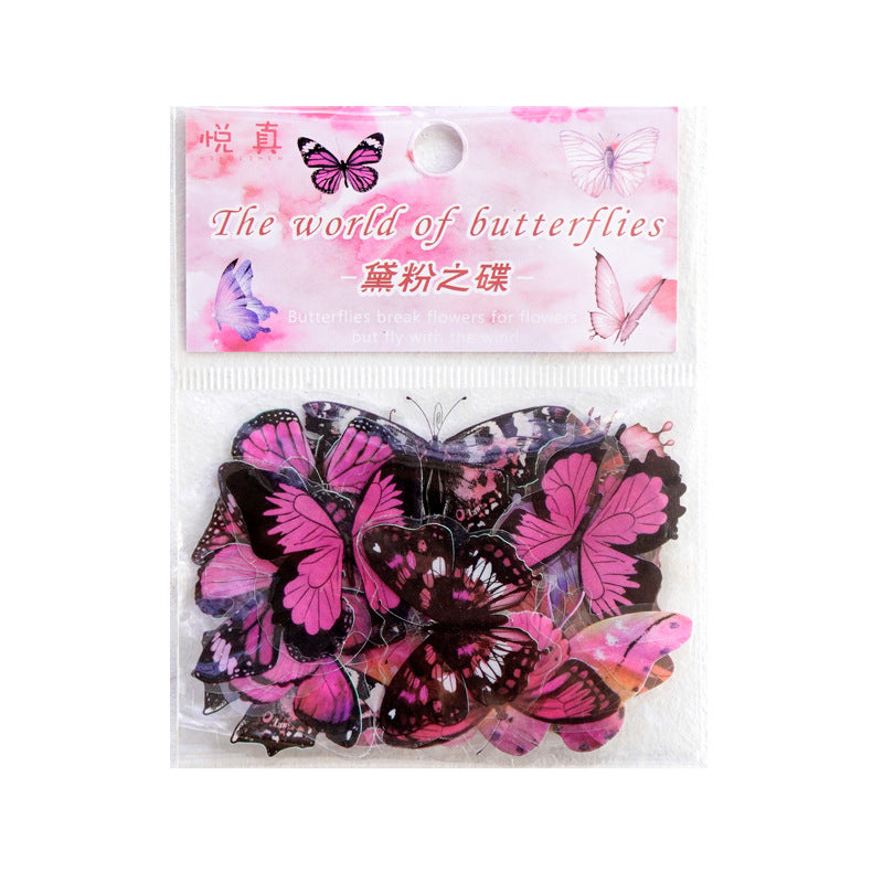 The World of Butterfly PET Sticker Set