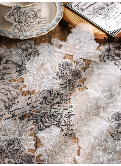 Vintage Tracing Paper Sticker Set