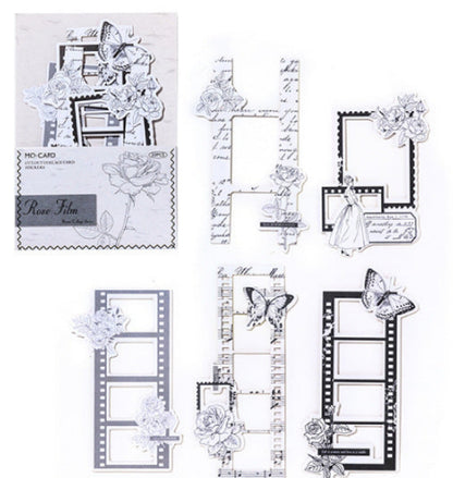 Hollow Collage Frame Sticker Paper Card