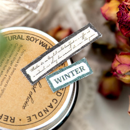 Cozy Vibe Fabric Stickers