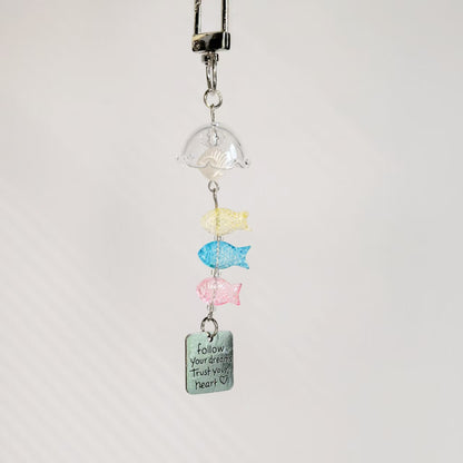 Carp Flag Wind Bell Charm