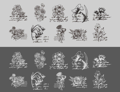 Vintage Tracing Paper Sticker Set