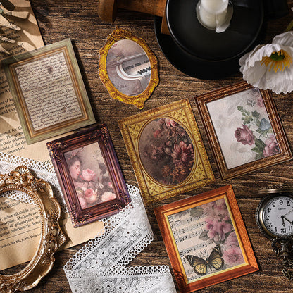 Retro Border Stickers Set