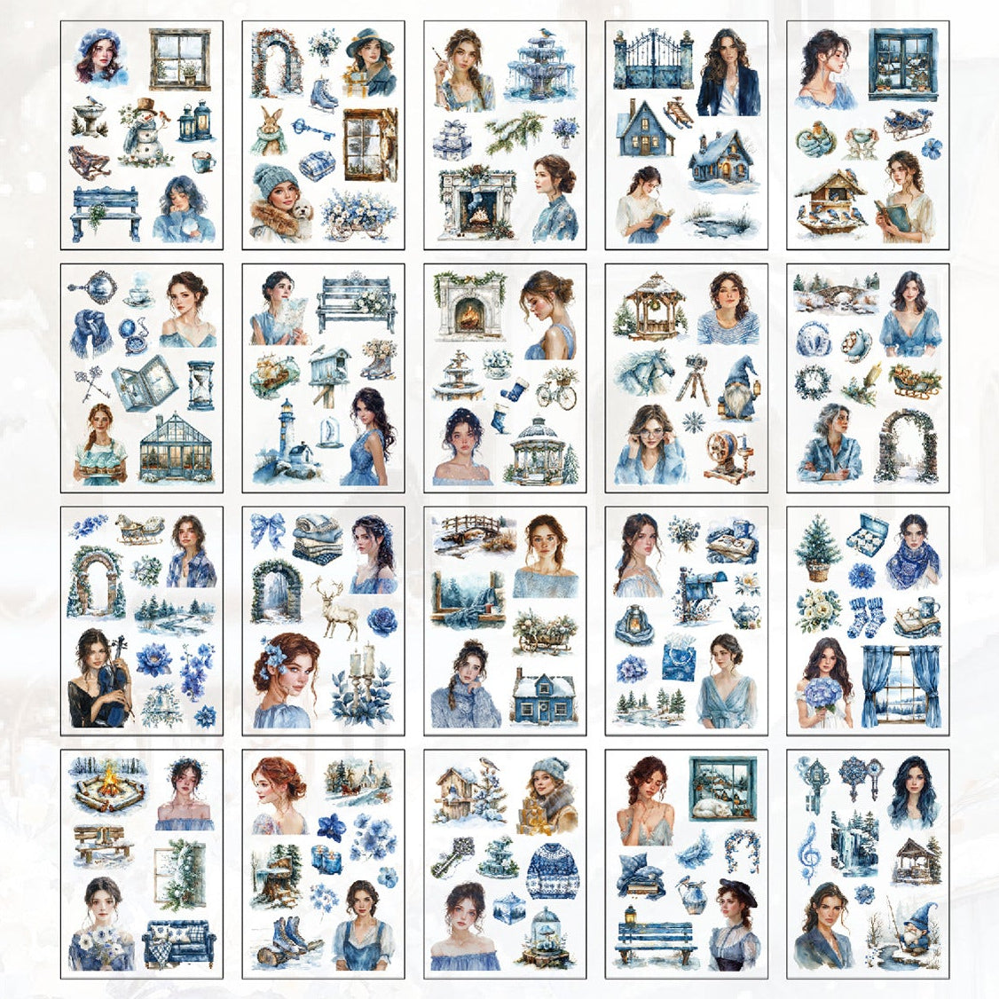 Four Seasons Poetry Sticker Book