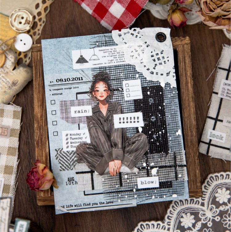 Cozy Vibe Fabric Stickers