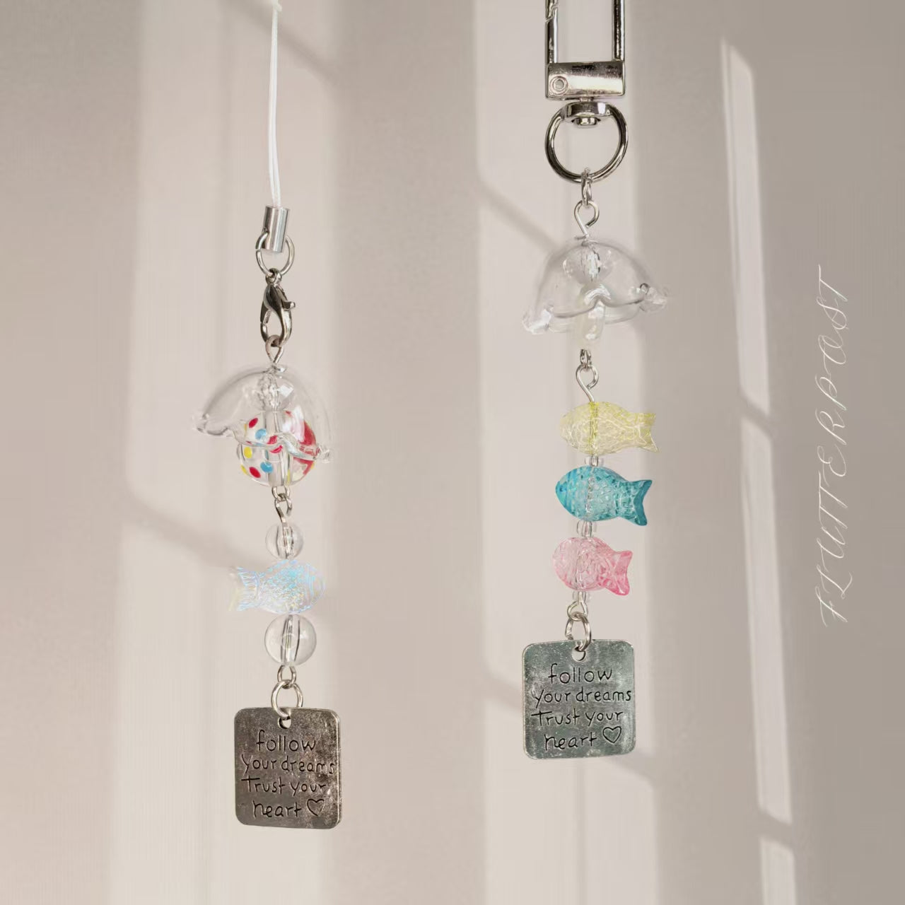 Carp Flag Wind Bell Charm