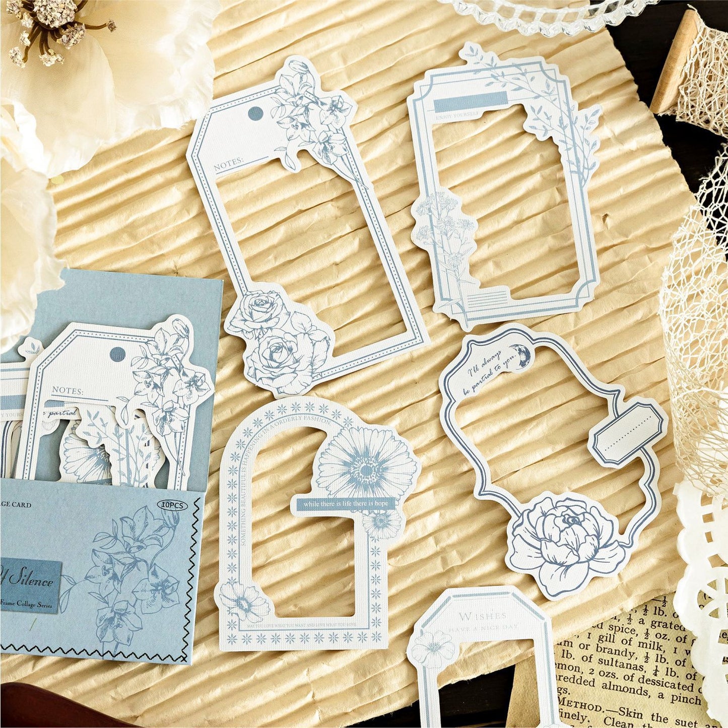 Hollow Collage Frame Sticker Paper Card