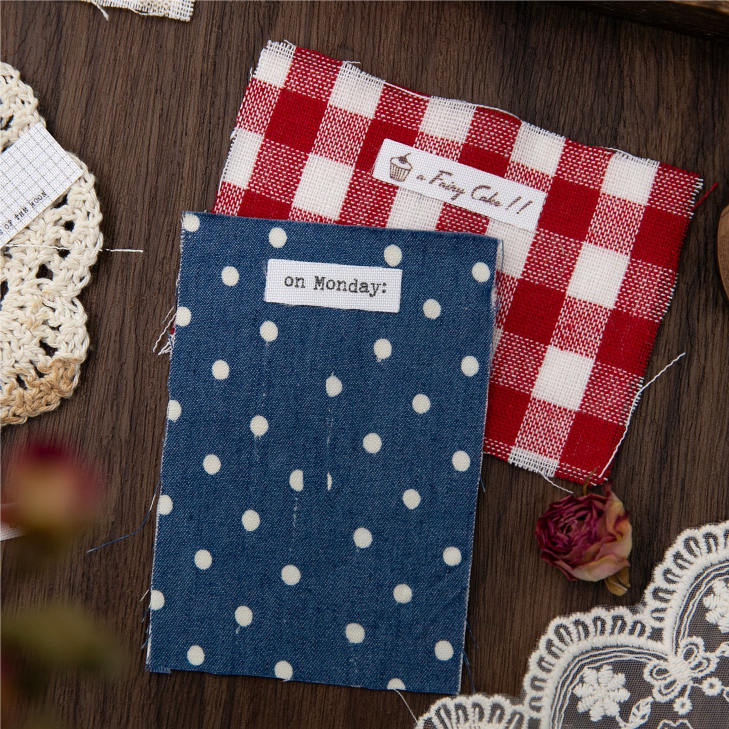 Cozy Vibe Fabric Stickers