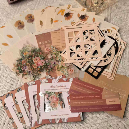 Vintage Floral Ephemera Snail Mail Kit