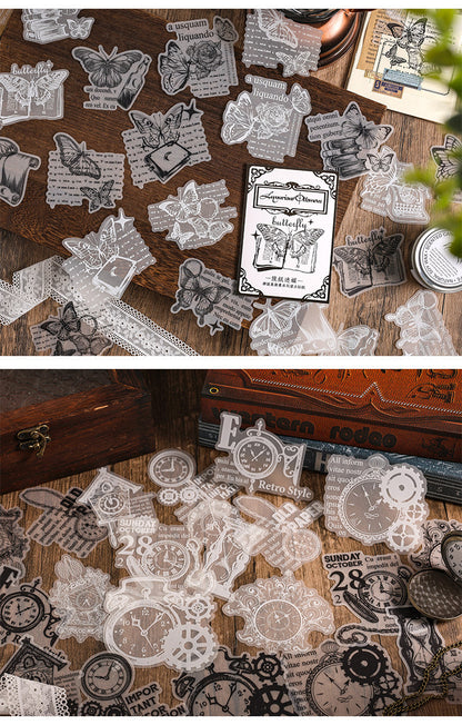 Vintage Tracing Paper Sticker Set