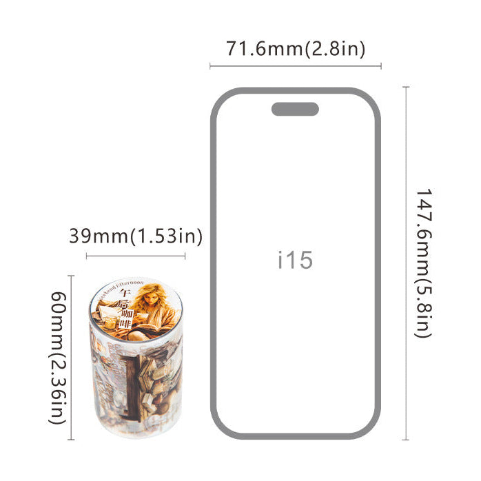 Reading Time Characters Washi Tape