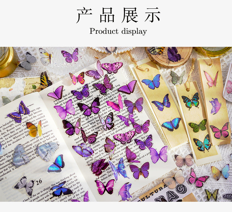 The World of Butterfly PET Sticker Set