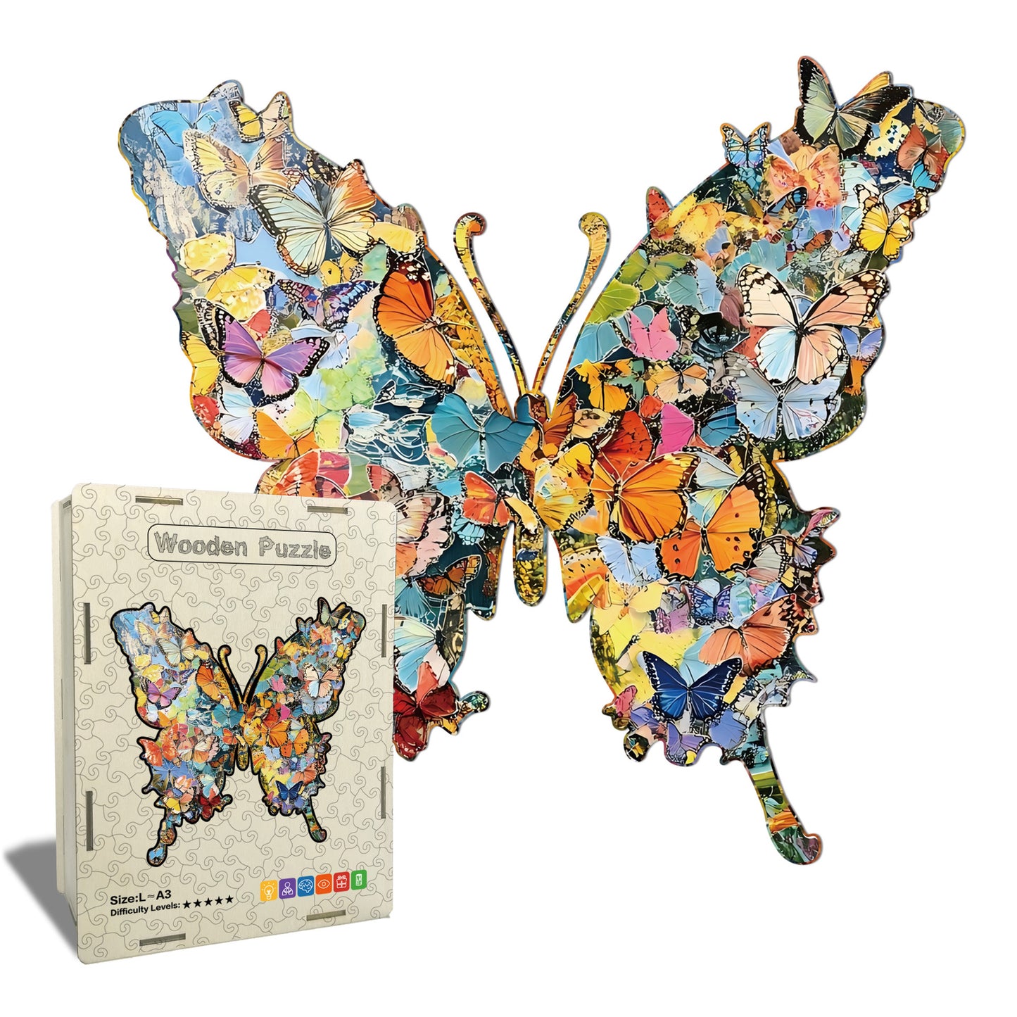 Irregular Shaped Butterfly Puzzle