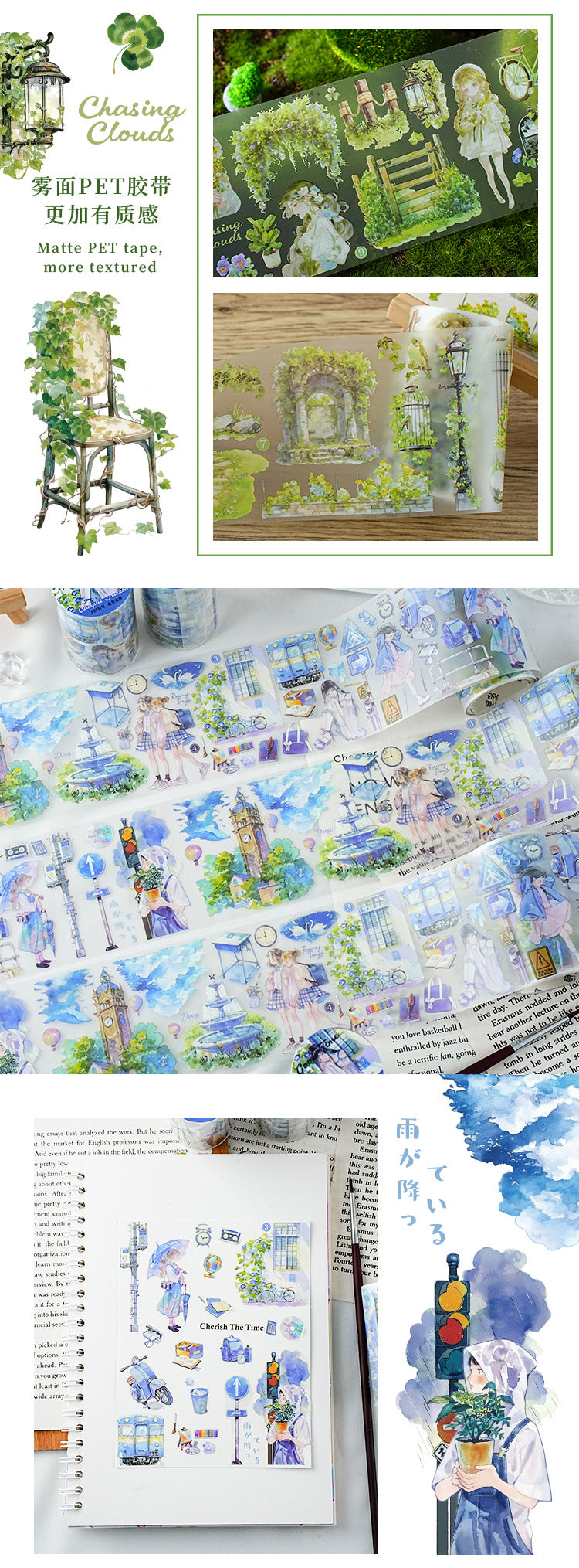 Beautiful Time Scenery Washi Tape
