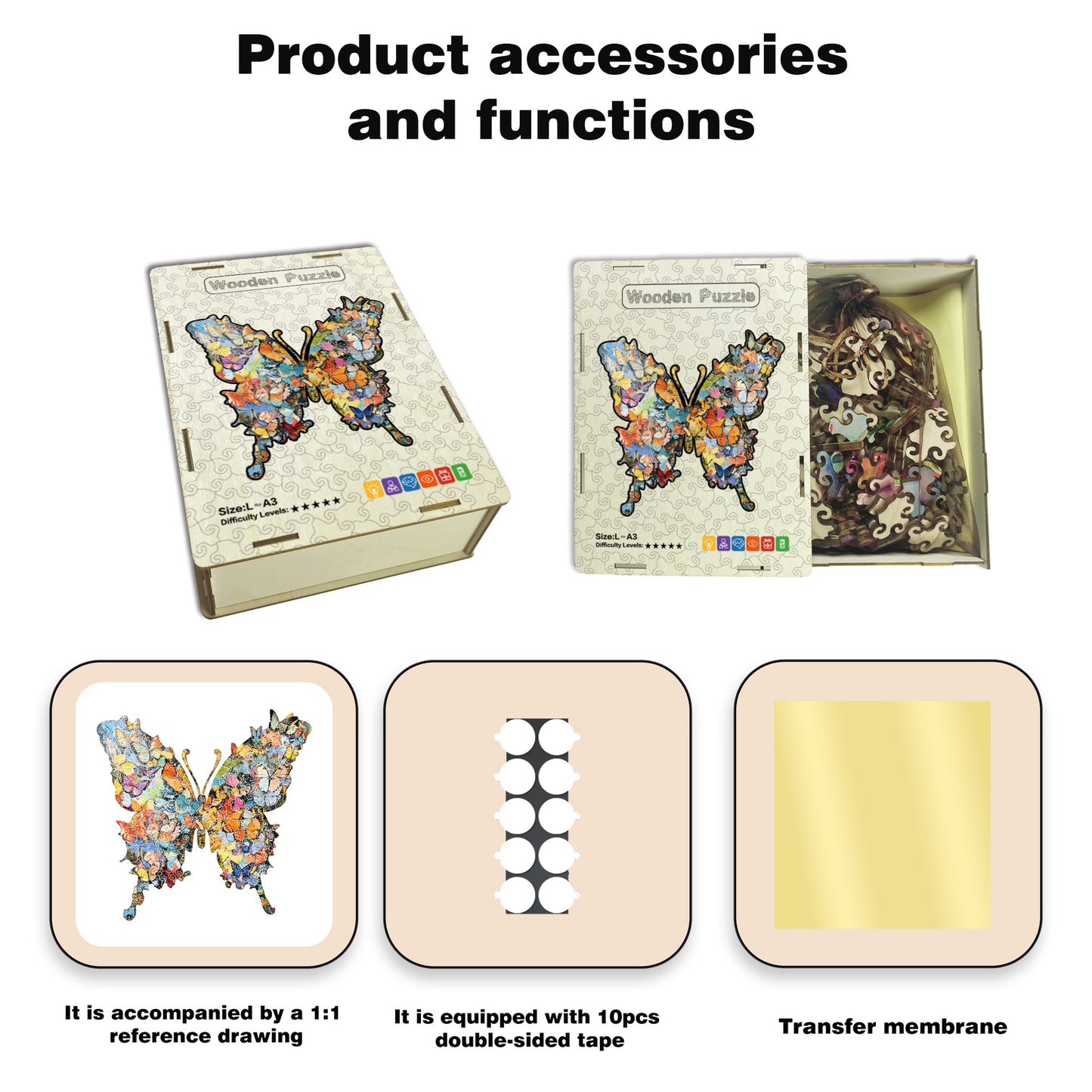 Irregular Shaped Butterfly Puzzle