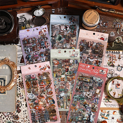 Nostalgia Record PET Stickers Set