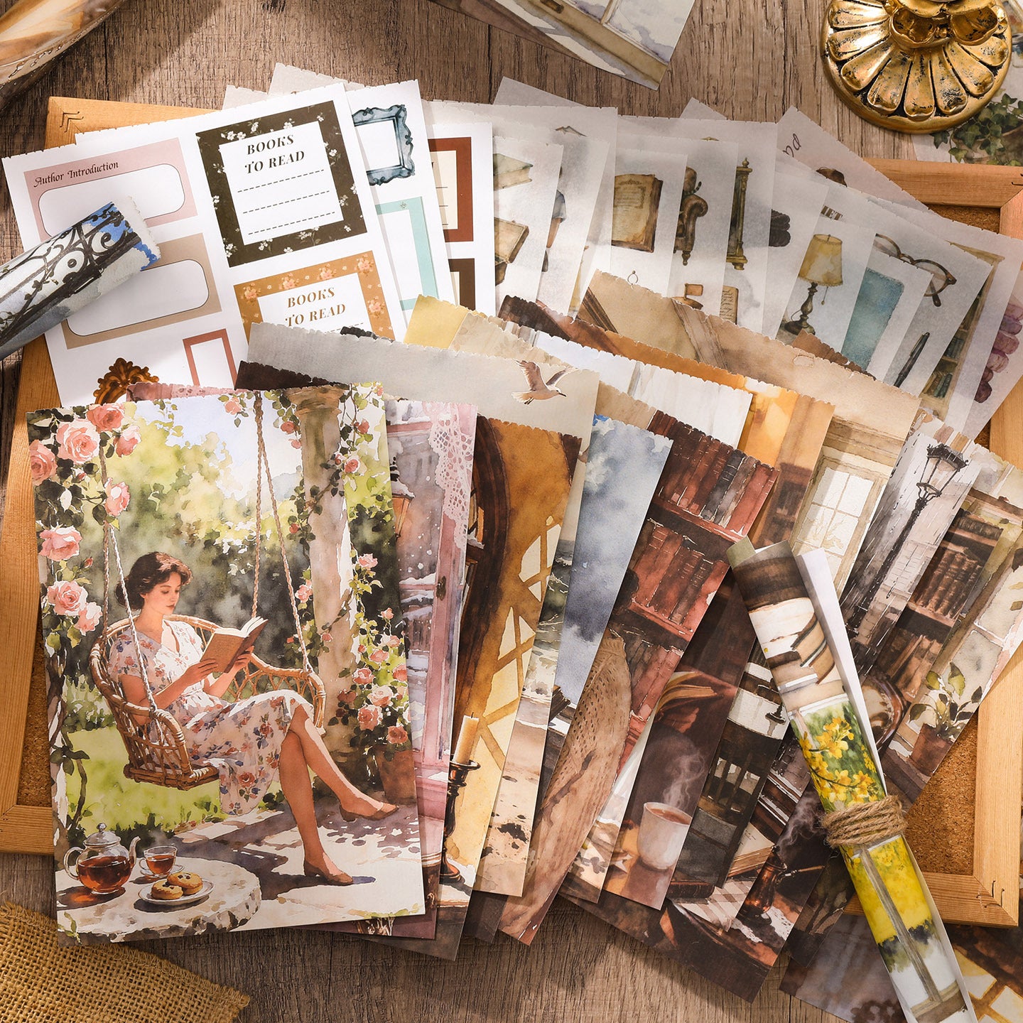 Reading Time Retro Sticker Book