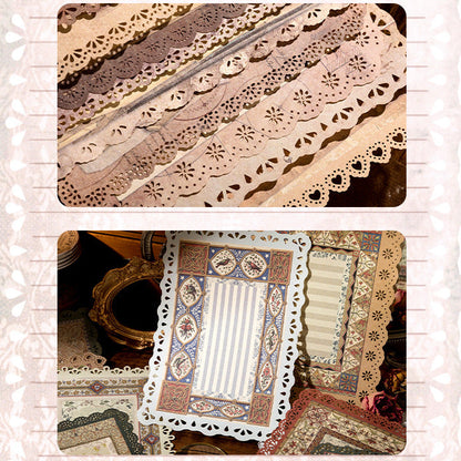 Vintage Hollow Lace Kraft Paper