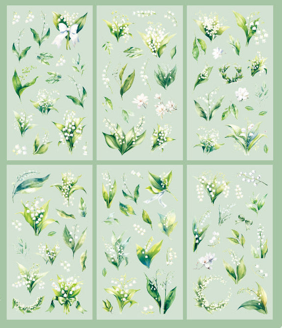 Flower House PET Sticker Set