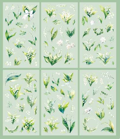 Flower House PET Stickers