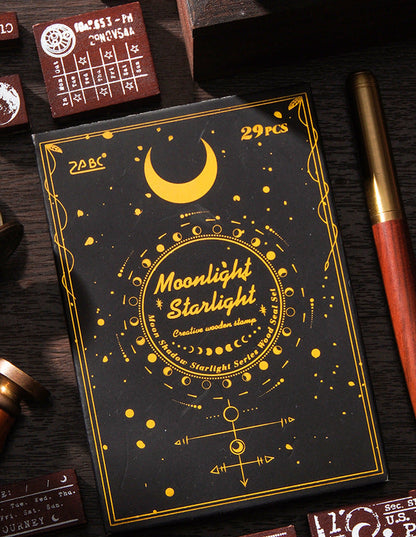 Galaxy Overflow Wooden Stamps Box