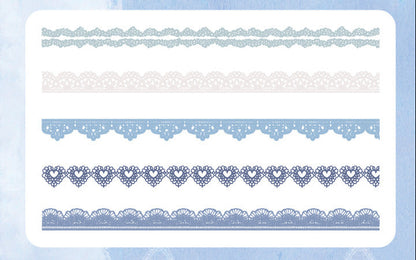 Flowers Lace PET Stickers Set