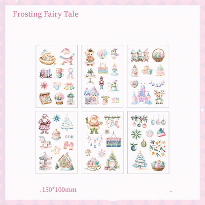 Christmas Snowy Night PET Stickers Set