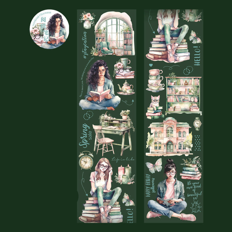 Reading Time Characters Washi Tape