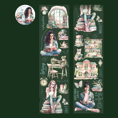 Reading Time Characters Washi Tape