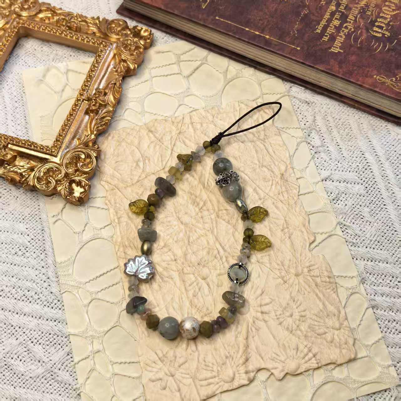 “Wheat Field with Cypresses” Handmade Charm