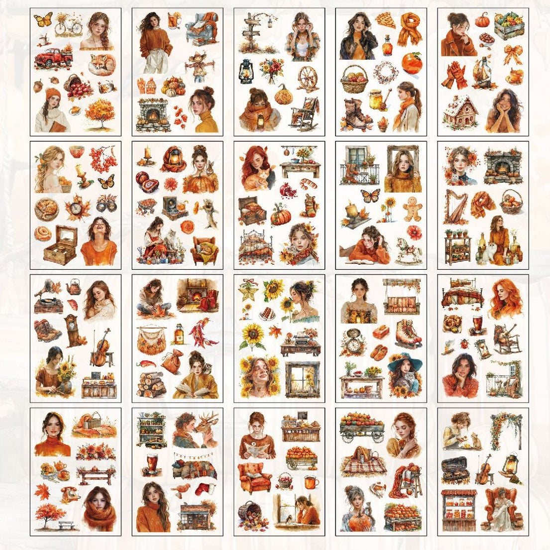 Four Seasons Poetry Sticker Book