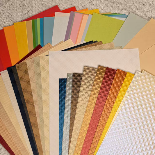 A5 Textured Scrapbook Paper Pack