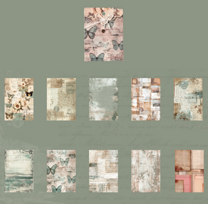 Deep Imprint Vintage Scrapbooking Paper