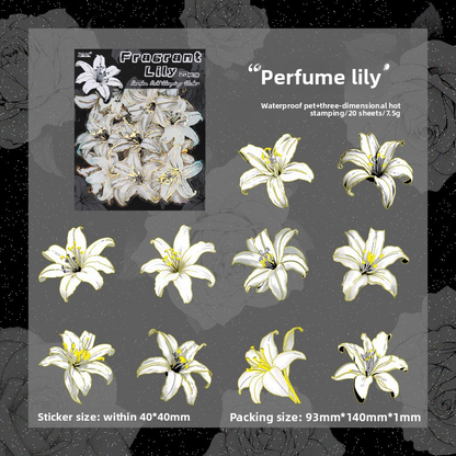 Flower Fragrance Garden Stickers Set