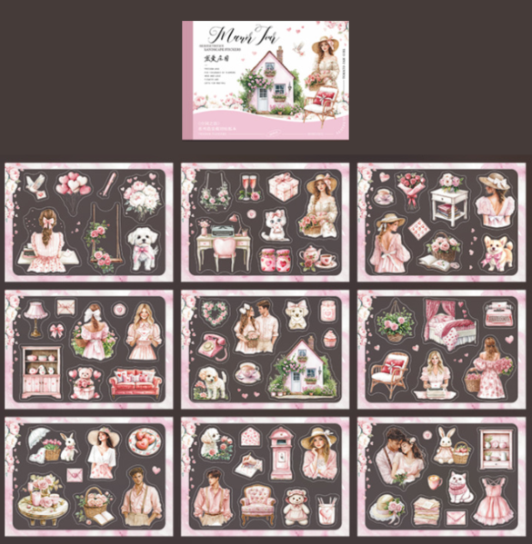 Manor Tour Character Sticker Book