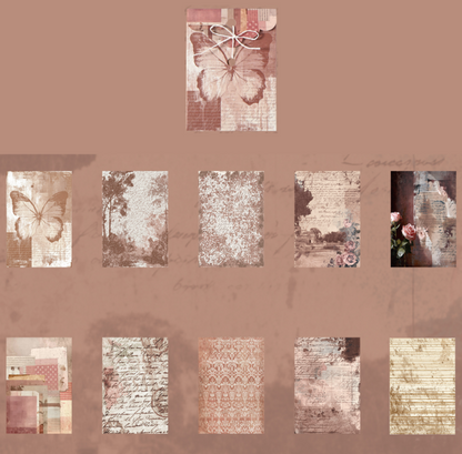 Deep Imprint Vintage Scrapbooking Paper