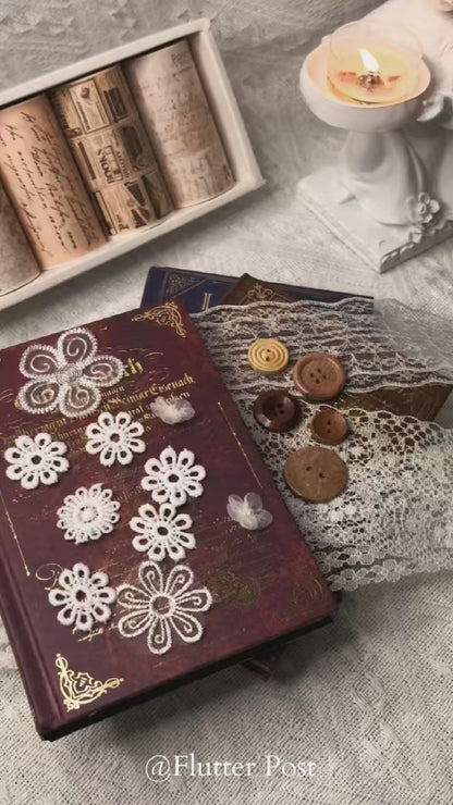 Vintage Lace Trim Journal Kit