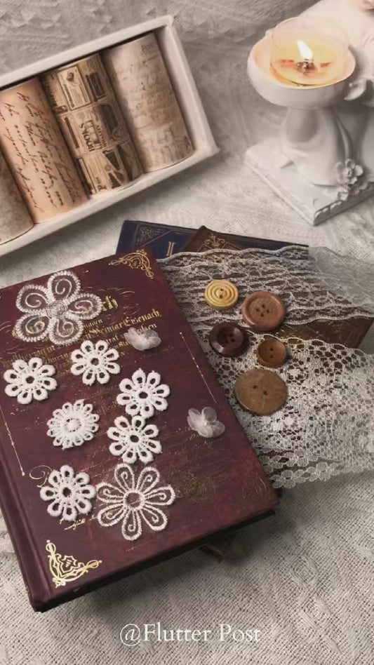 Vintage Lace Trim Journal Kit