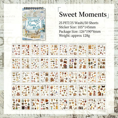 Libro de pegatinas retro clásicas