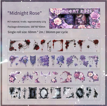 Ghostly Rose Washi Tape