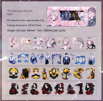 Ghostly Rose Washi Tape