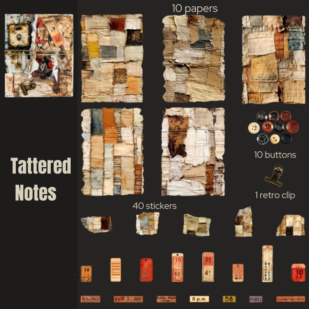 Vintage Junk Journal Supplies Bundle