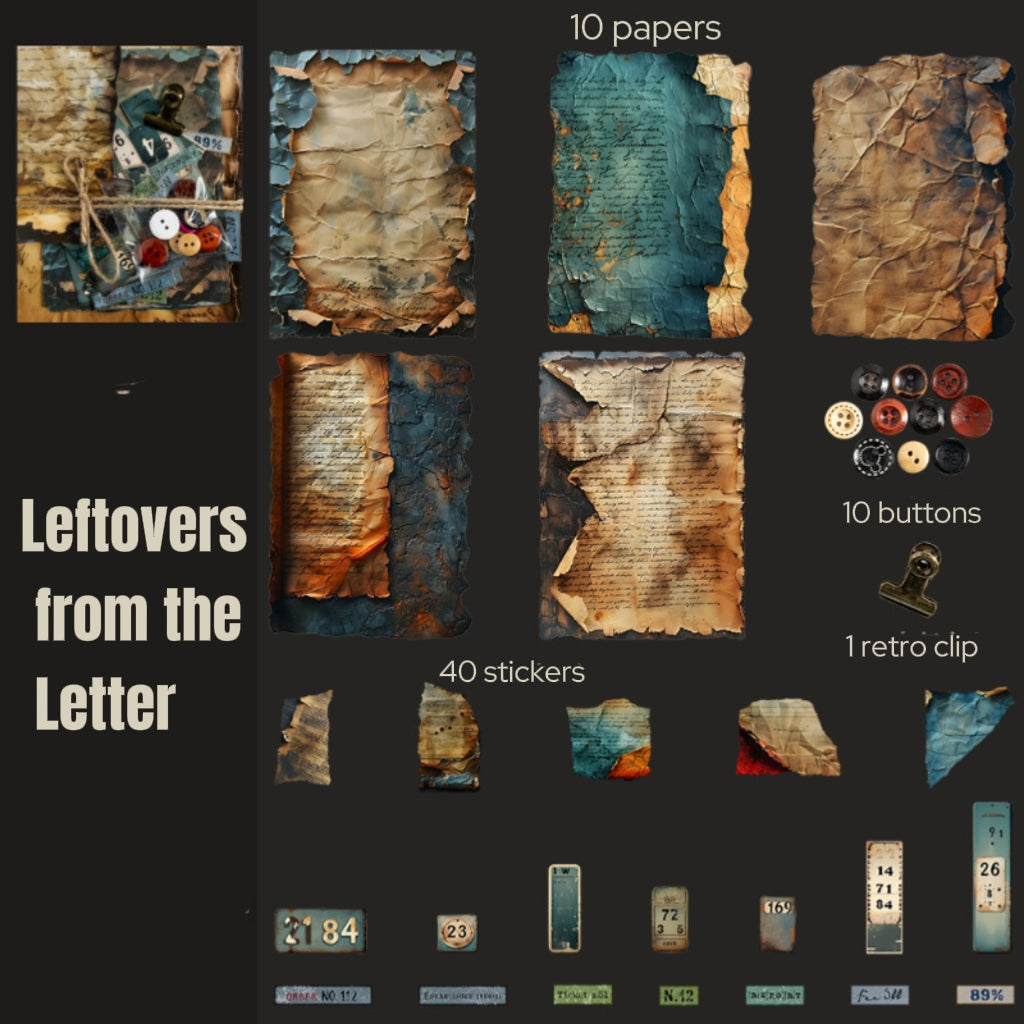 Vintage Junk Journal Supplies Bundle