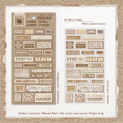 Cozy Vibe Fabric Stickers